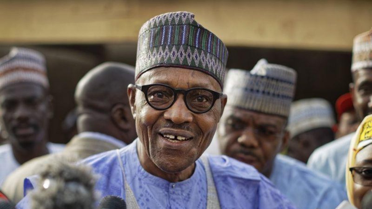 Muhammadu Buhari fue reelegido presidente por cuatro años más.-AP