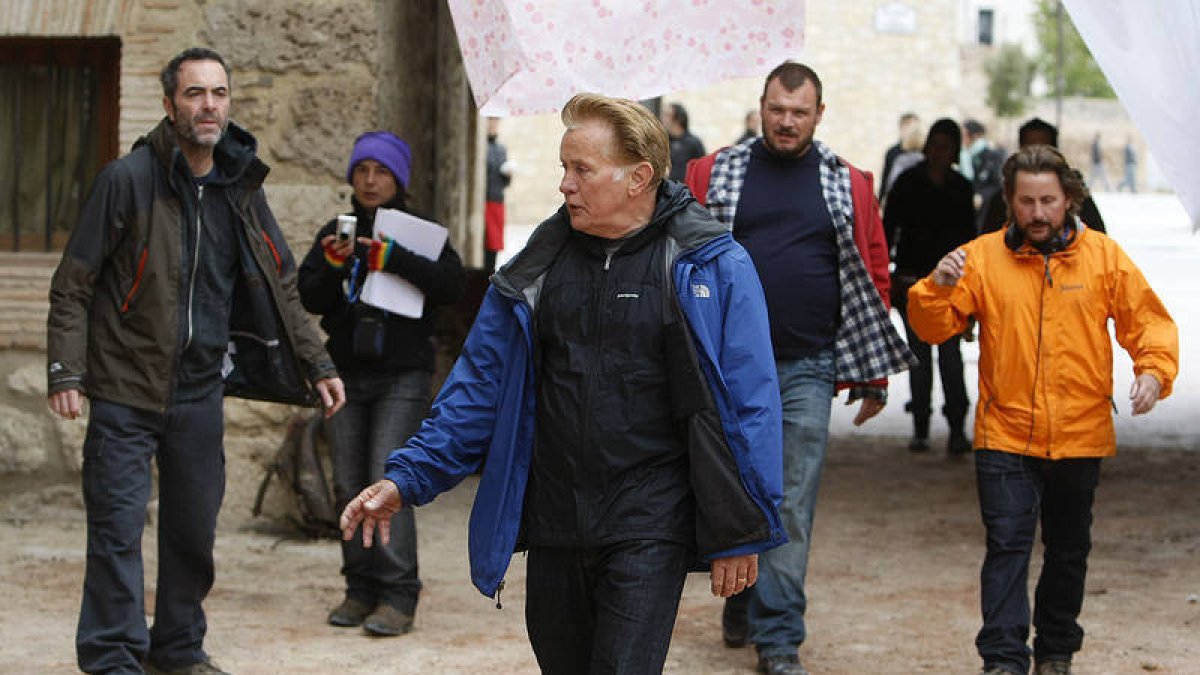 Martin Sheen durante el rodaje en Burgos de 'The Way'-