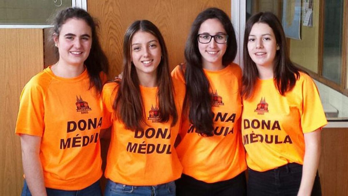 Las alumnas responsables del proyecto.-ECB