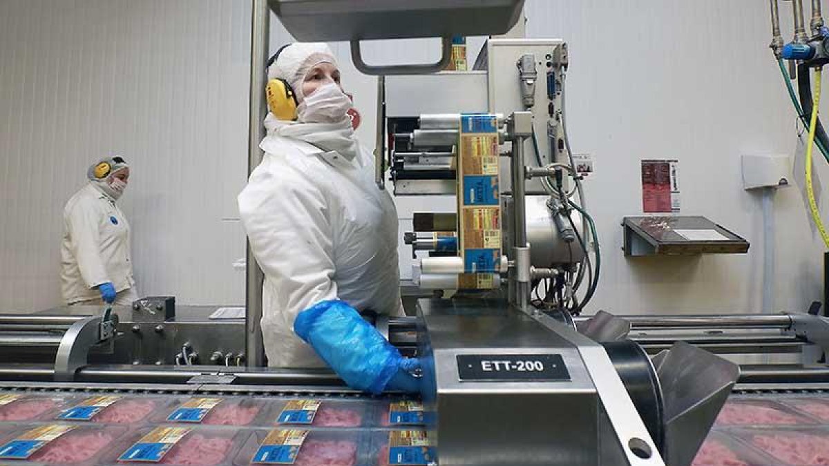 Una mujer trabajando en una empresa de alimentación.-RAÚL G. OCHOA