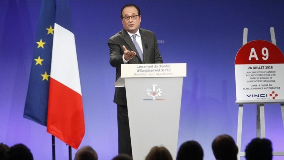 El presidente francés, François Hollande, en una conferencia de prensa el 28 de julio.-AFP / RAYMOND ROIG