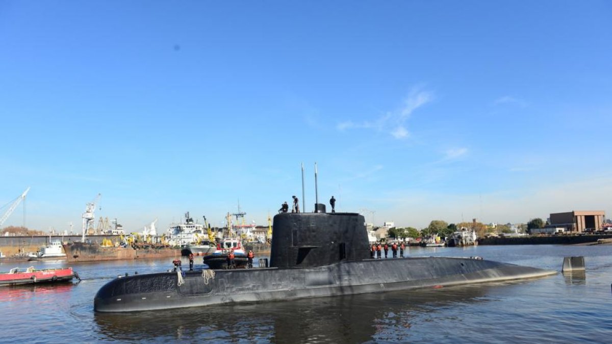 Imagen facilitada por la Armada argentina del submarino ARA San Juan, desaparecido en el Atlántico.-AMO (EFE)