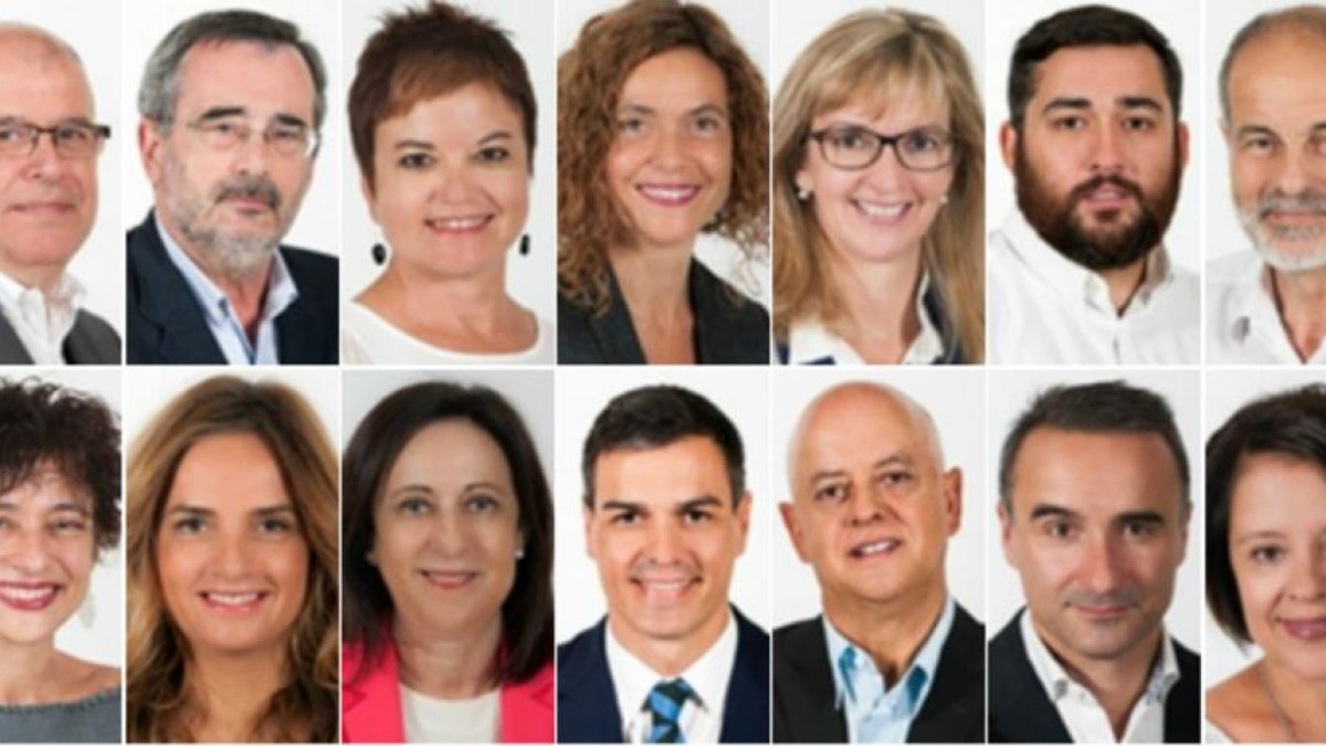 Algunos de los diputados socialistas que podrían votar 'no' a la investidura de Mariano Rajoy.-