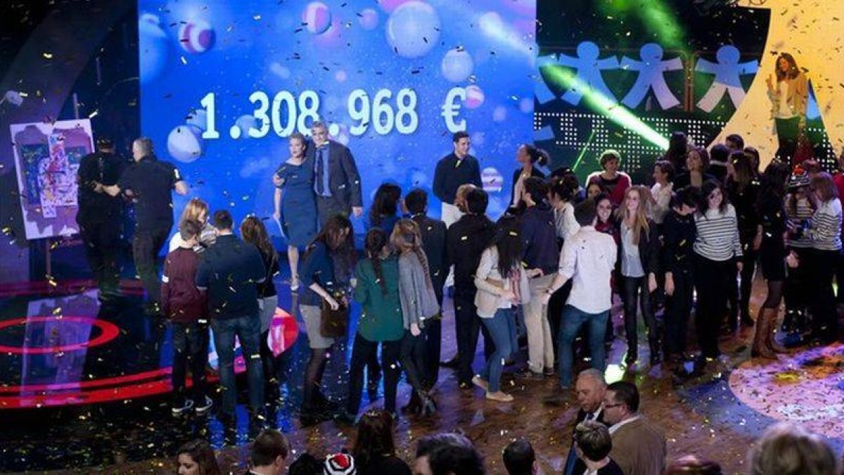 Imagen de la gala 'Inocente, inocente', con el marcador al fondo.-Foto: RTVE