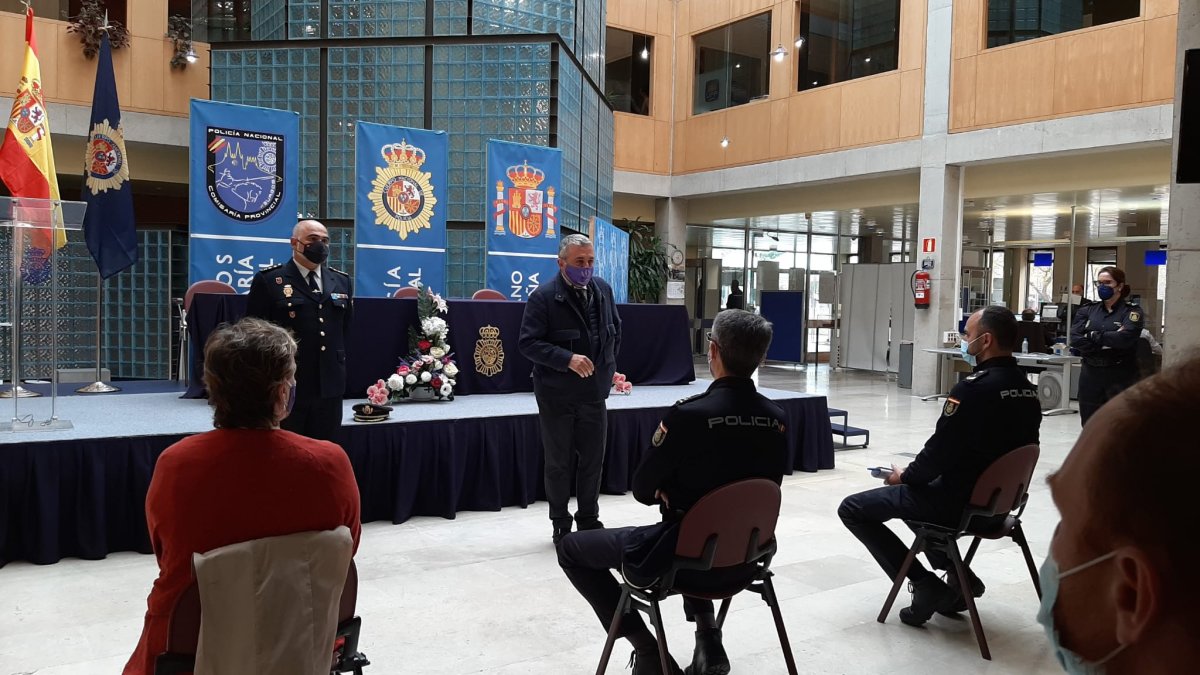 Imagen de las jornadas celebradas en la comisaría de Policía Nacional. ECB