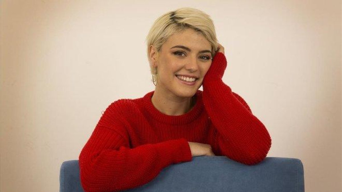 La cantante Alba Reche, en Barcelona.-ELISENDA PONS