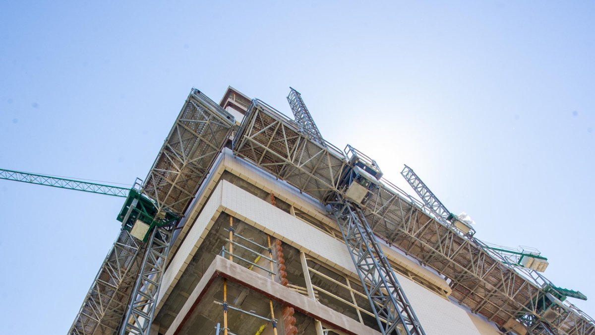 Vivienda en construcción en la capital burgalesa. SANTI OTERO