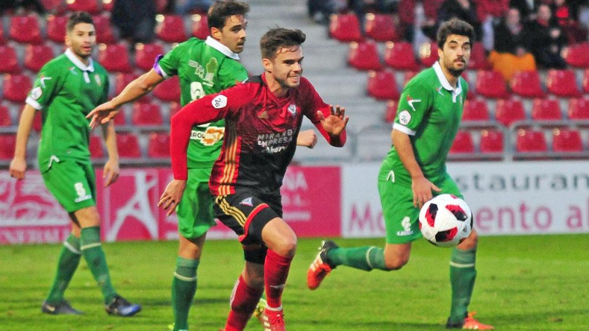 El Mirandés se impuso a los riojanos en el choque de ida en Anduva por 1-0-José Esteban Egurrola