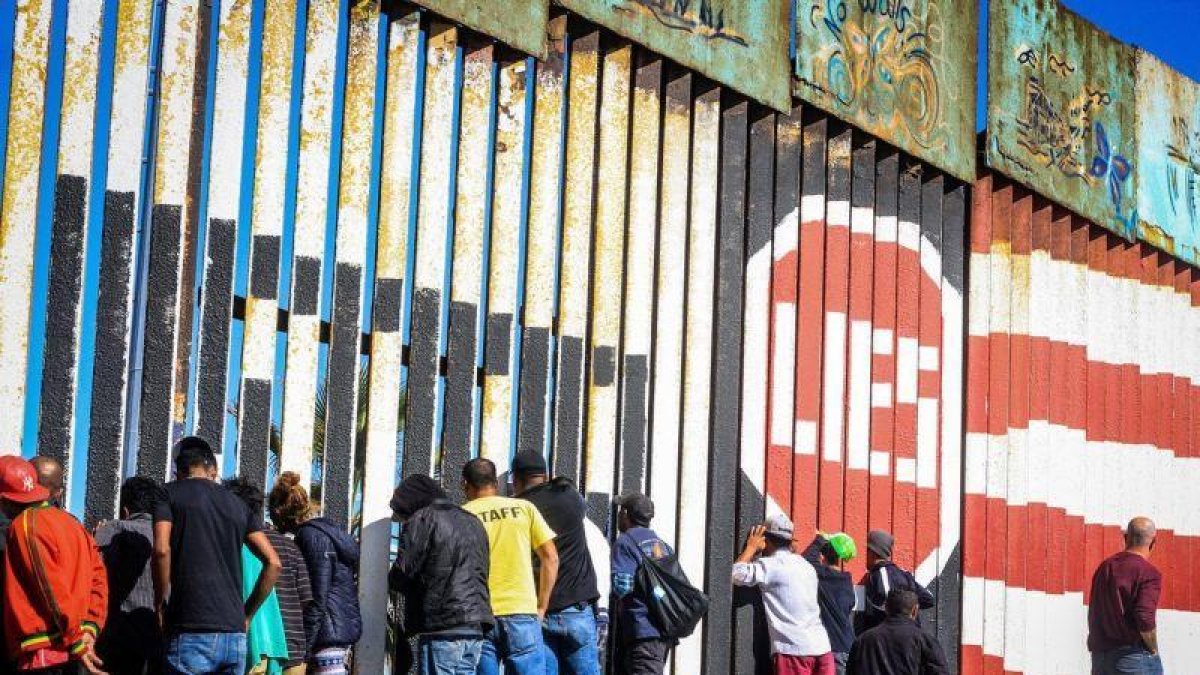 Migrantes de la primera caravana que salio desde Honduras.-EFE