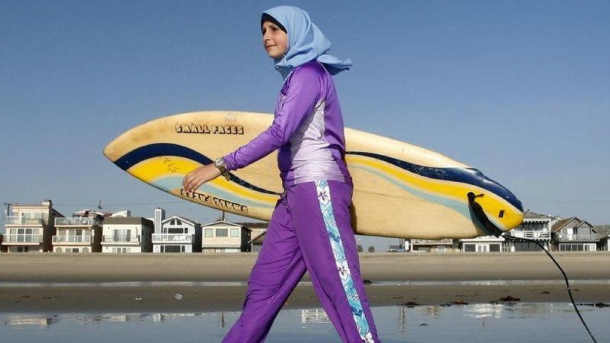 Un modelo de 'burkini'.-Chris Carlson