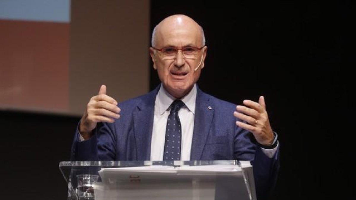 Josep Antoni Duran Lleida, en el debate de EL PERIÓDICO.-JULIO CARBÓ