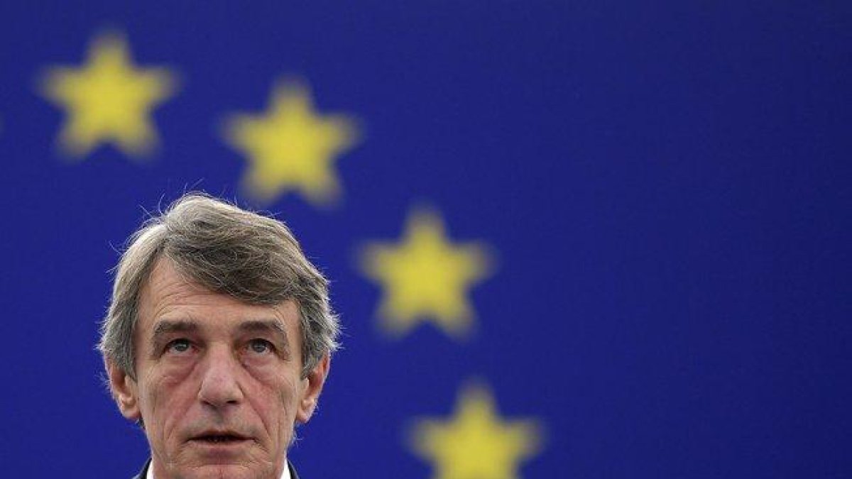 El presidente del Parlamento Europeo, David-Maria Sassoli.-FREDERICK FLORIN / AFP