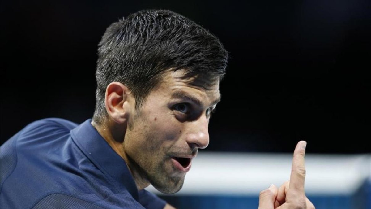 Djokovic, durante su partido ante Goffin.-REUTERS / PAUL CHILDS