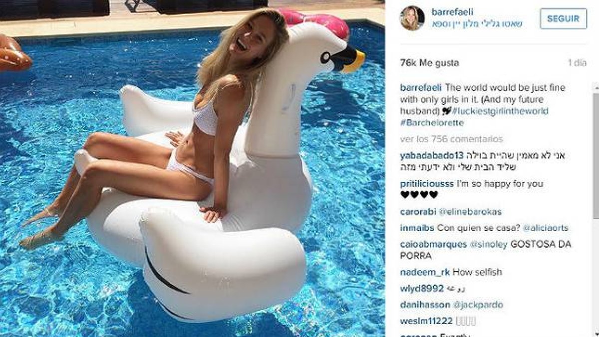 Una de las últimas fotos que Bar Refaeli ha colgado en su cuenta de Instagram.-INSTAGRAM