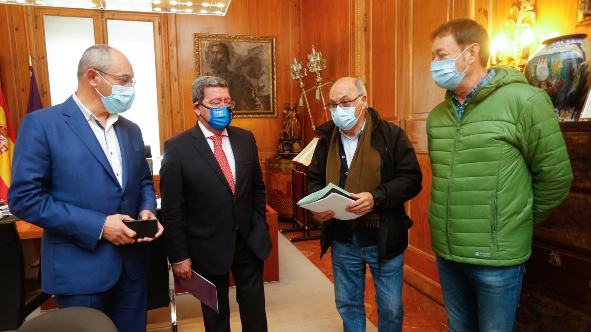 Eduardo Minguía, César Rico, Marcos Moral y Javier Mata. SANTI OTERO