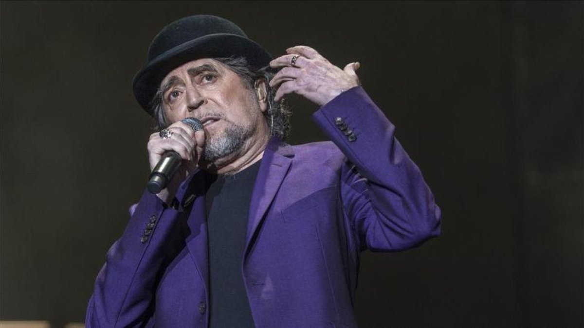 Joaquín Sabina, el pasado mes de mayo en el Palau Sant Jordi.-FERRAN SENDRA
