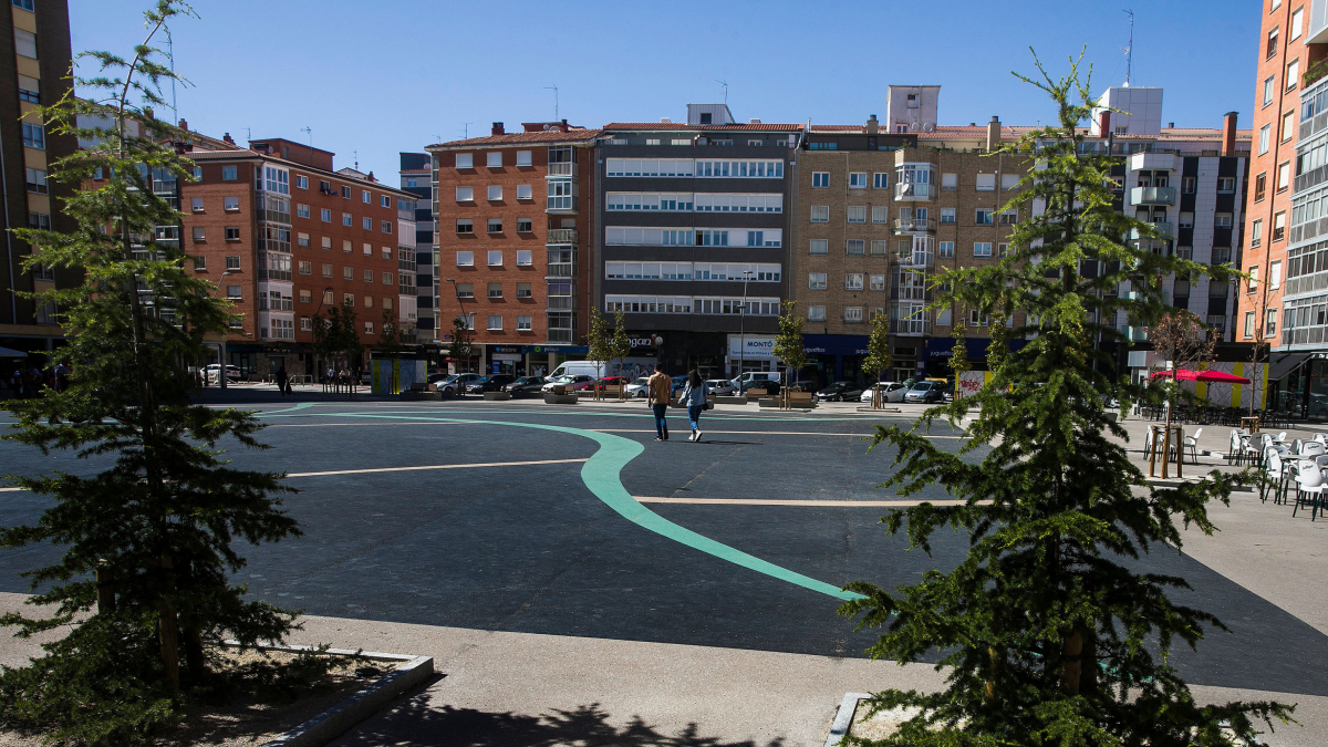 Imagen de la plaza Santiago. TOMÁS ALONSO