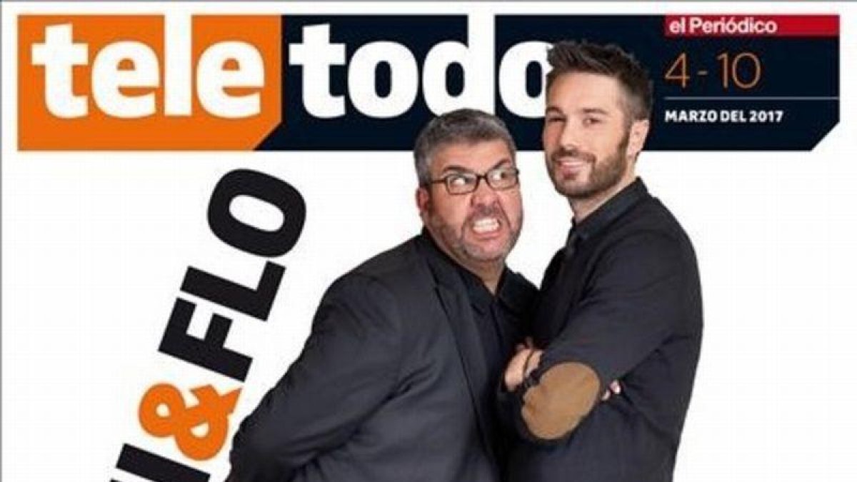 Florentino Fernández y Dani Martínez, en la portada del 'Teletodo'.-