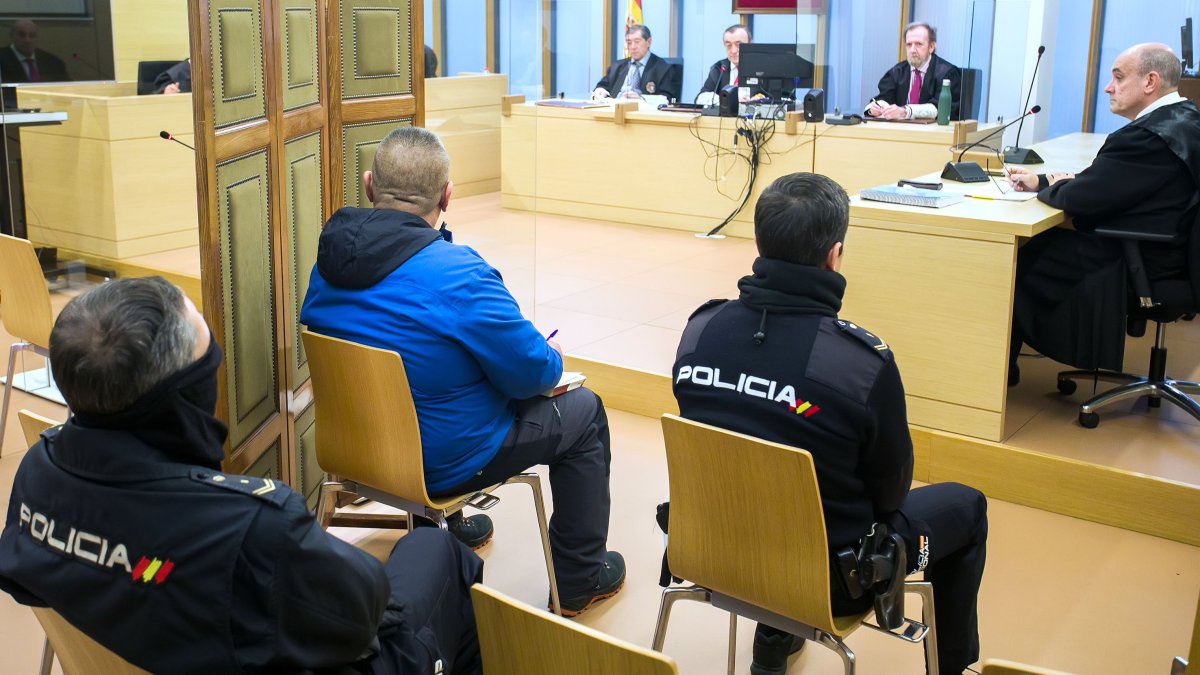 Instante del juicio al E.P.J. por abuso sexual a diez mujeres. TOMÁS ALONSO