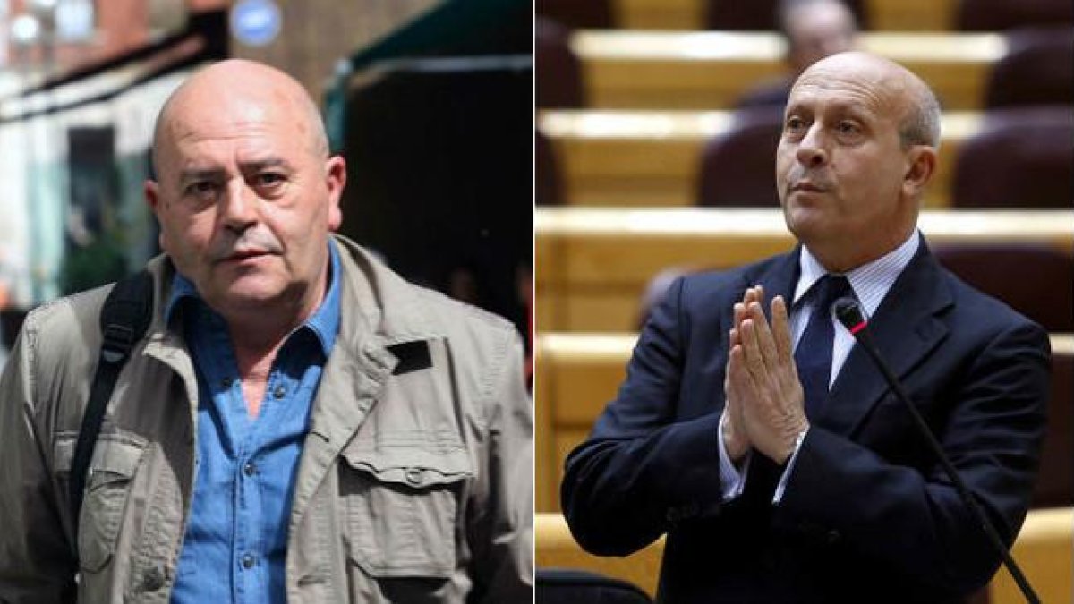 A la derecha, el exministro del PP José ignacio Wert; a la izquierda su hermano Juan Pablo Wert, candidato de Podemos por Ciudad Real.-