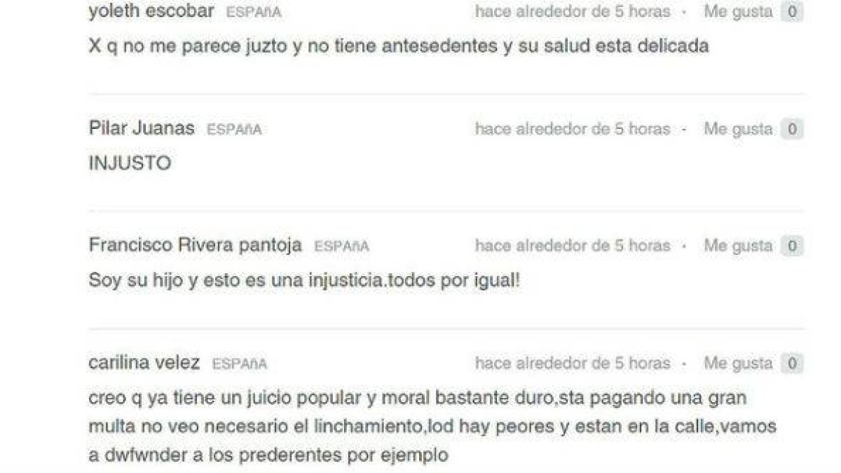 La firma de Kiko Rivera en la petición de Change.org.-Foto: EL PERIÓDICO