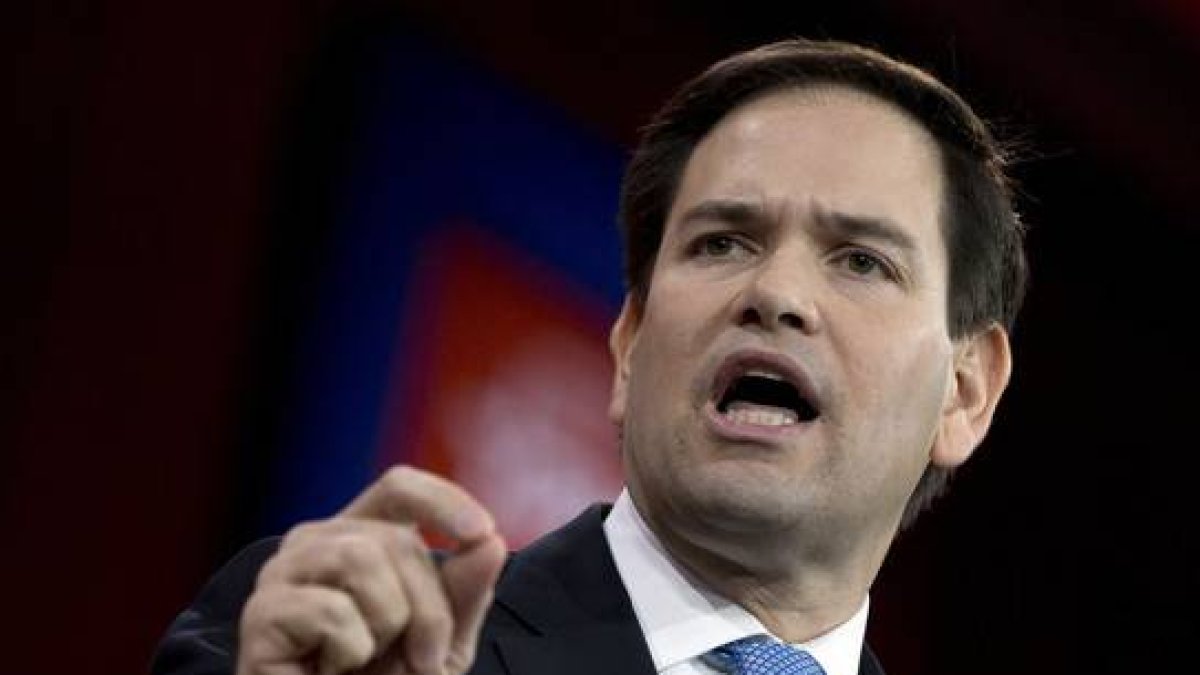 El senador por Florida Marco Rubio habla en el National Harbour de Maryland, EEUU.-Foto:   Carolyn Kaster / AP
