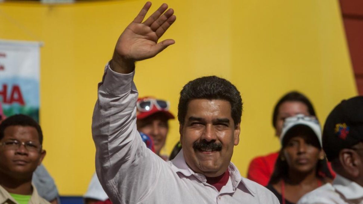 El presidente de Venezuela, Nicolás Maduro, en un acto del Gobierno, este martes.-MIGUEL GUTIERREZ / EFE