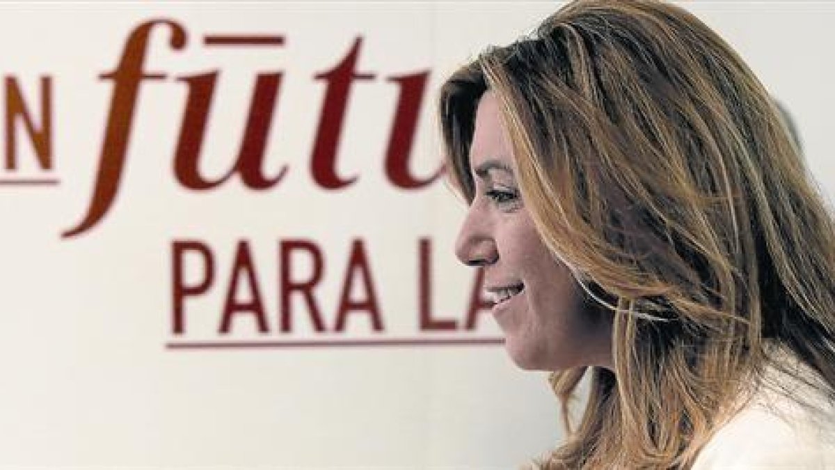 La presidenta de Andalucía, Susana Díaz, en el comité federal del PSOE del pasado día 28.-JOSÉ LUIS ROCA