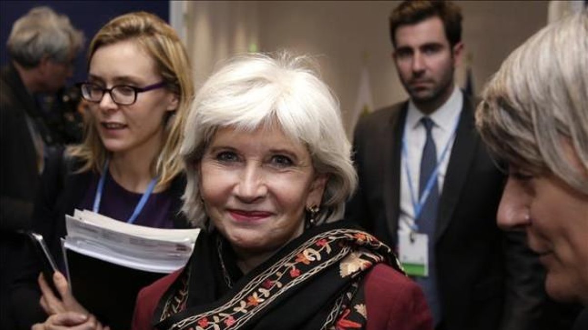 Laurence Tubiana, embajadora francesa en la Cumbre del Clima (COP 21) que se celebra estos días en París.-AFP / POOL / PHILIPPE WOJAZER