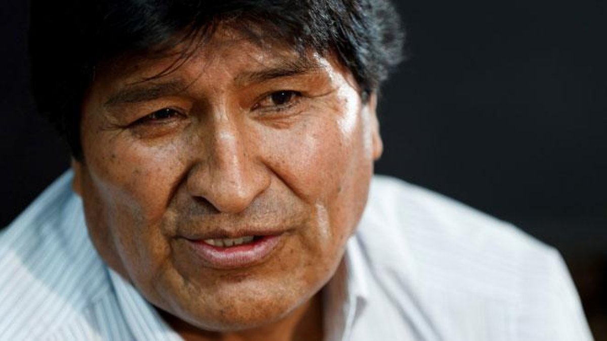 El expresidente Evo Morales, durante la entrevista con Efe.-EFE / JOSÉ MÉNDEZ