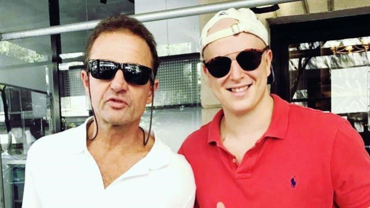 Alex Lecquio junto a su padre Alessandro-