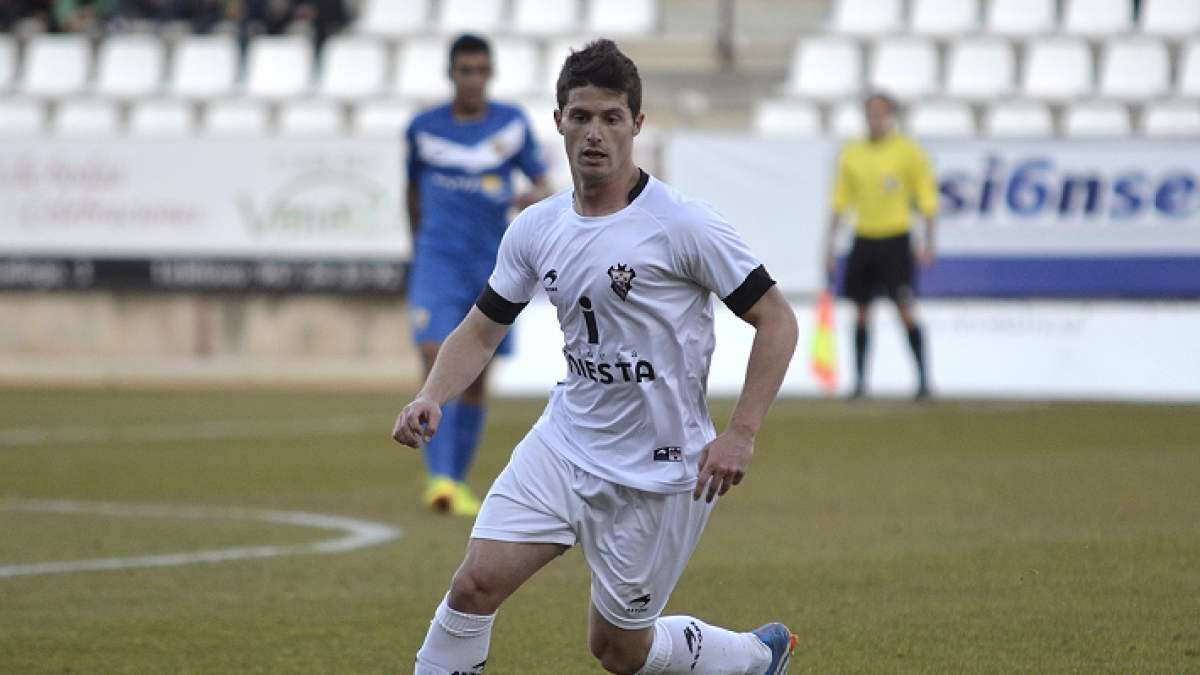 Carlos Indiano en su etapa en el Albacete.-