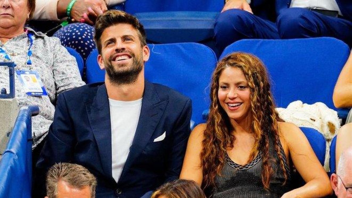 Piqué y Shakira, en Nueva York en el Abierto de Estados Unidos.-GOTHAM CG