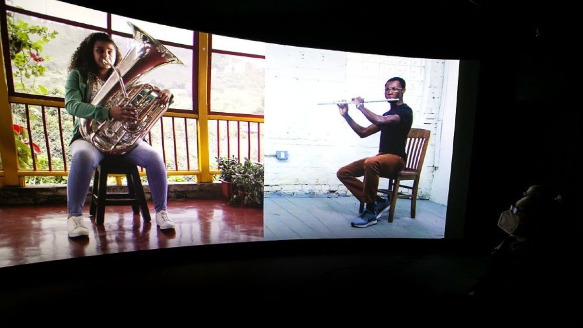El proyecto 'Symphony', de la Fundación 'la Caixa', aterriza en Burgos. TOMÁS ALONSO