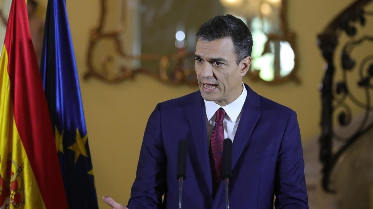 Pedro Sánchez, durante su rueda de prensa en La Habana Cuba, hace unos días.-JUANJO MARTÍN / EFE