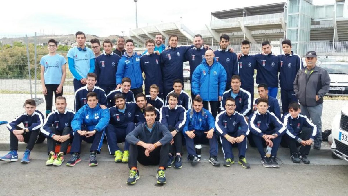Equipo del UBU Campos de Castilla que se hizo con la cuarta posición en el Encuentro A en Zaragoza-ECB