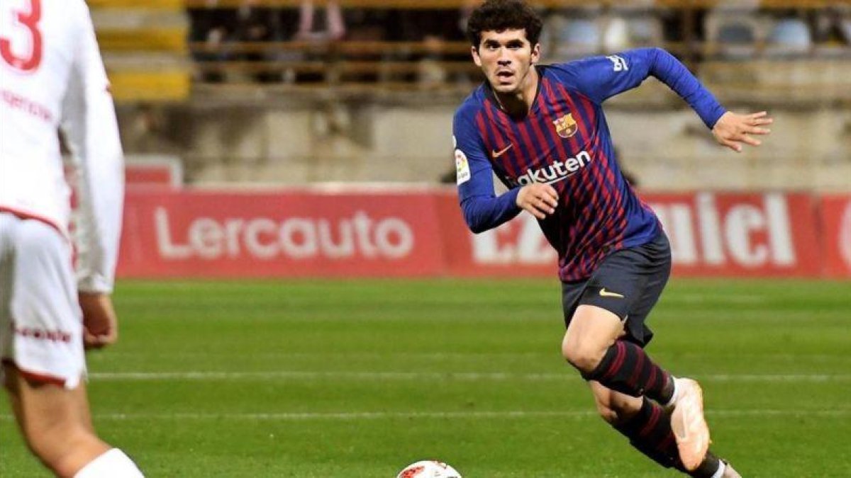 Carles Aleñá, en el partido ante la Cultural Leonesa.-EFE / J. CASARES