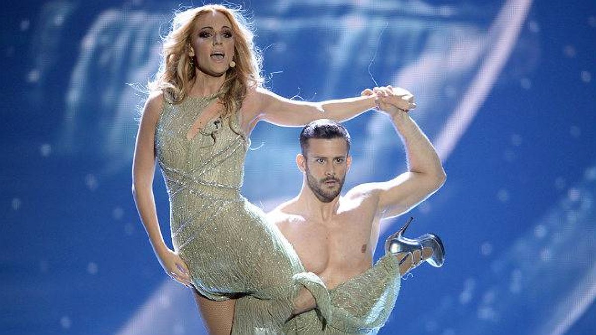 Actuación de Edurne en el festival de Eurovisión.-Foto: EFE