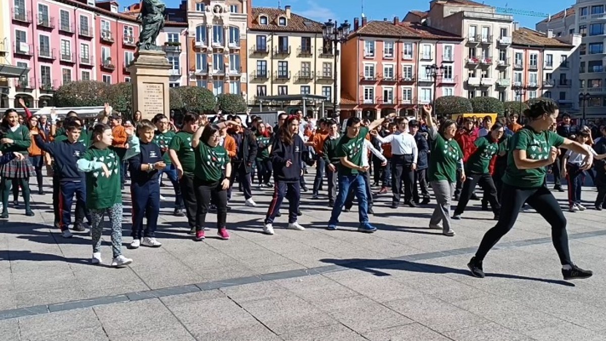 Celebración del Día Internacional del Síndrome de Down en la Plaza Mayor de Burgos. D. S. M.