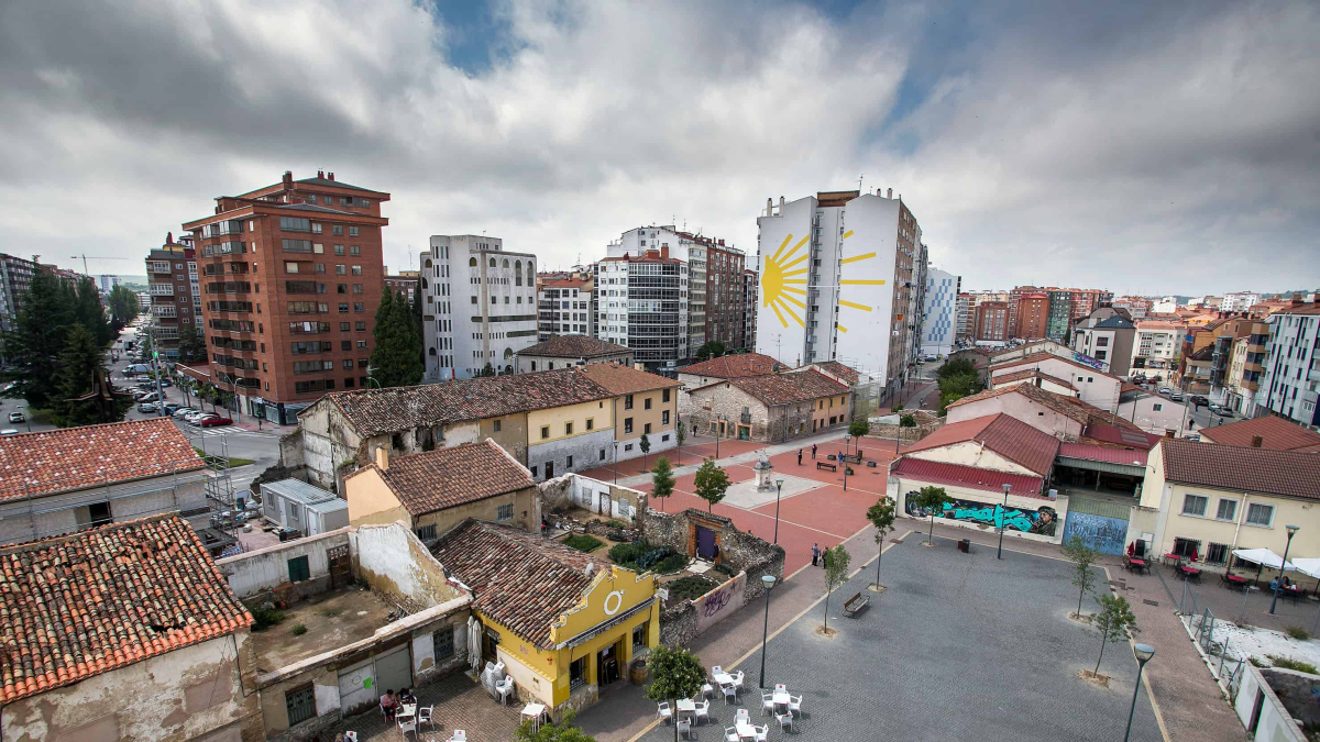 Vista del pueblo antiguo de Gamonal. TOMÁS ALONSO