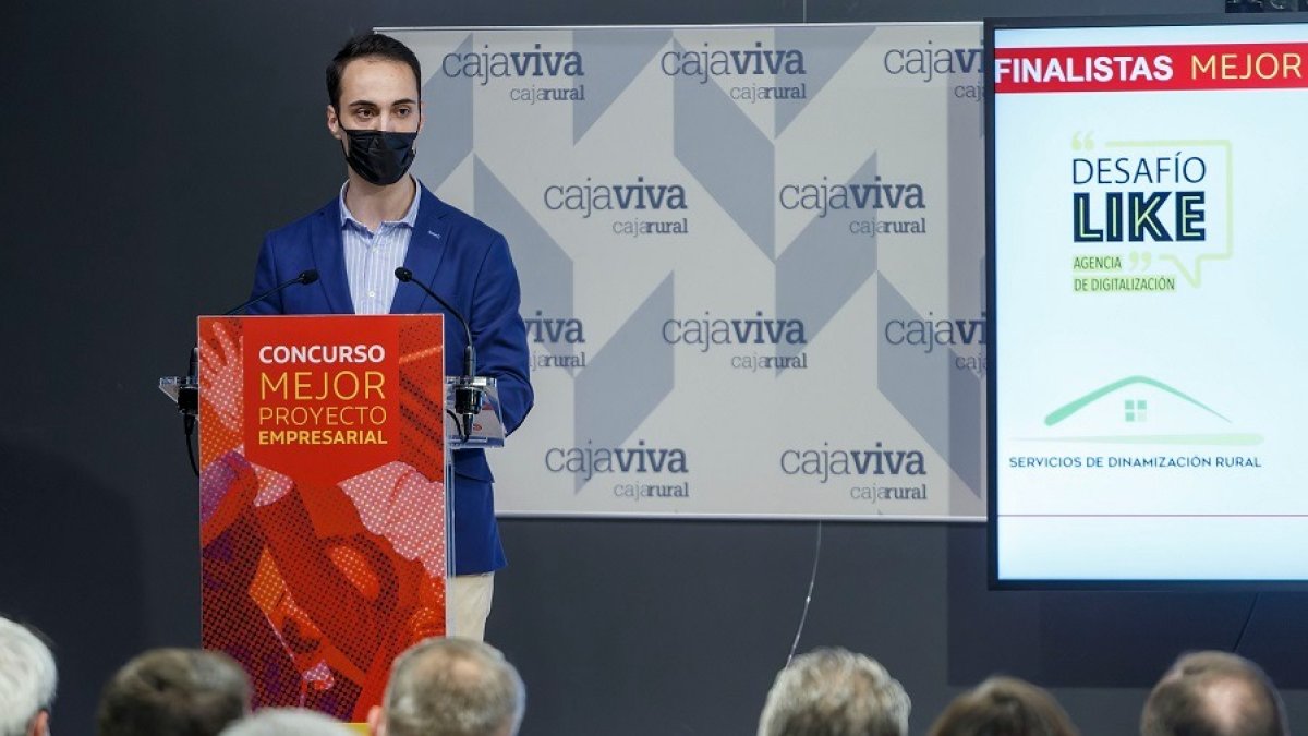El presidente de AJE, Álvaro Peso, durante el Día del Joven Empresario 2022. SANTI OTERO