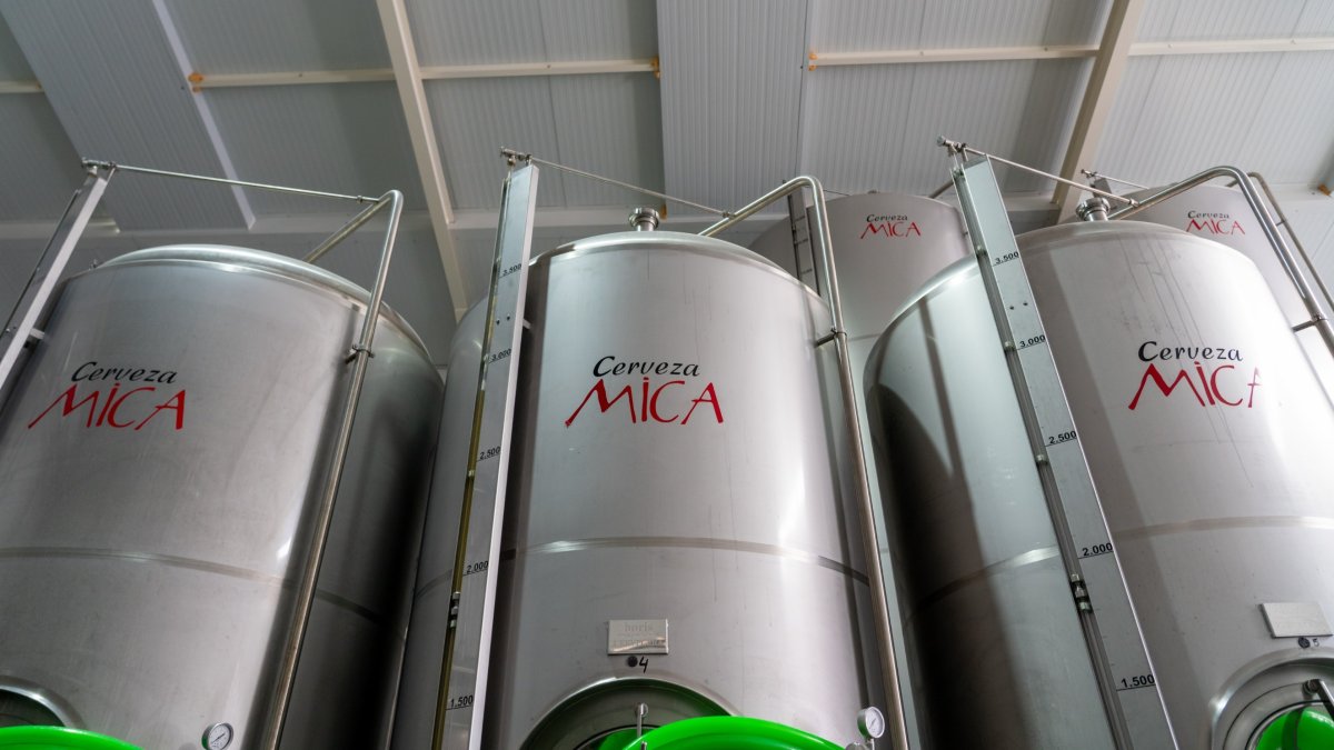 Imagen de la fábrica de cervezas Mica en Aranda de Duero