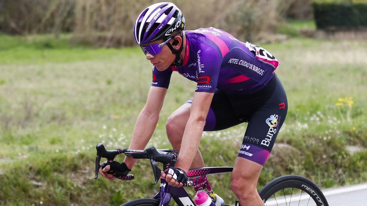 Imagen del ciclista neerlandés en la Volta Cataluña. LUIS ÁNGEL GÓMEZ