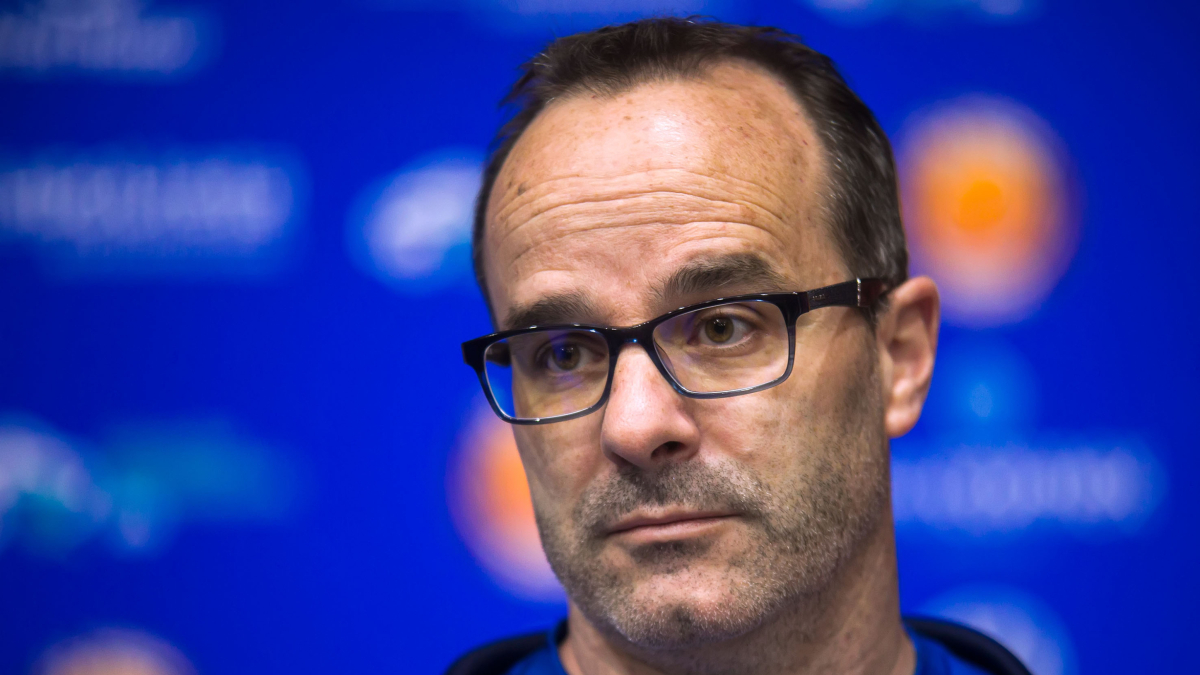 El técnico del UBU Tizona, Diego Ocampo. TOMÁS ALONSO