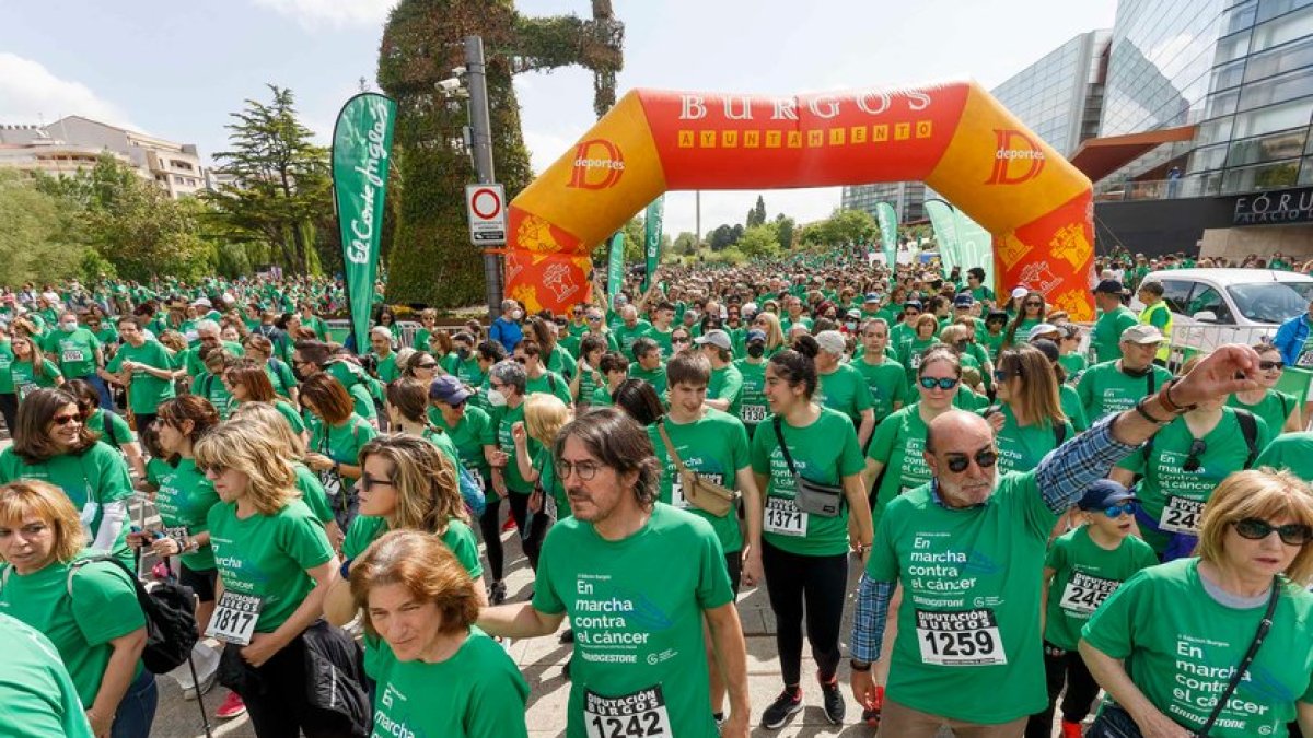 Instante de la I Marcha contra el cáncer en 2019.