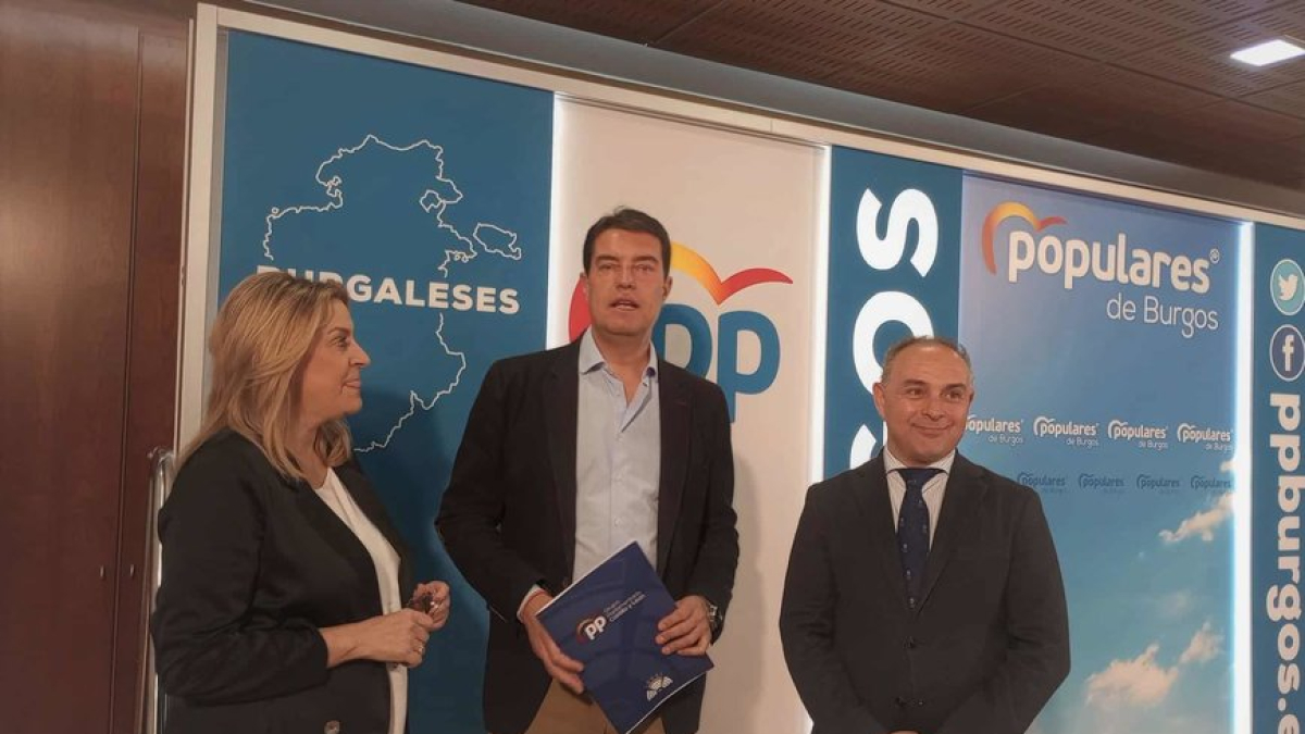 Ranedo, Ibáñez y Berzosa, procuradores del PP en las Cortes regionales por Burgos.