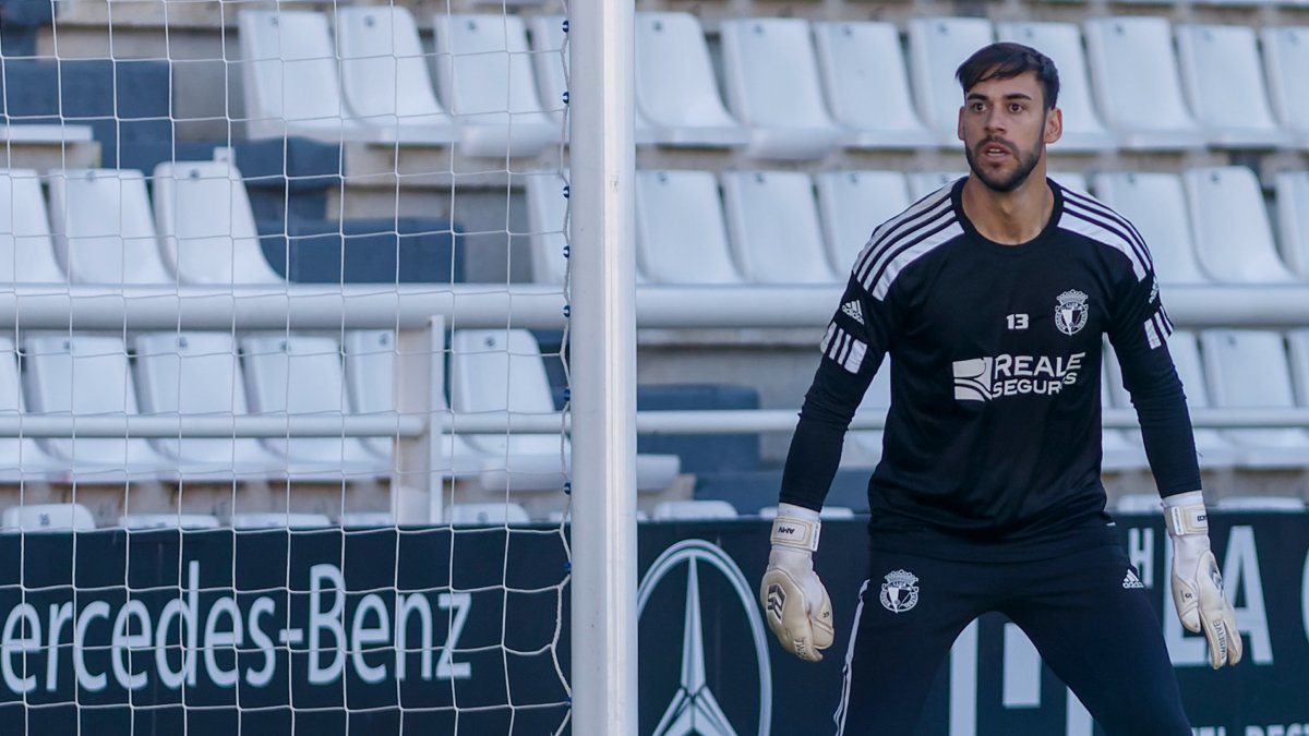 José Antonio Caro durante un entrenamiento en El Plantío. TOMÁS ALONSO