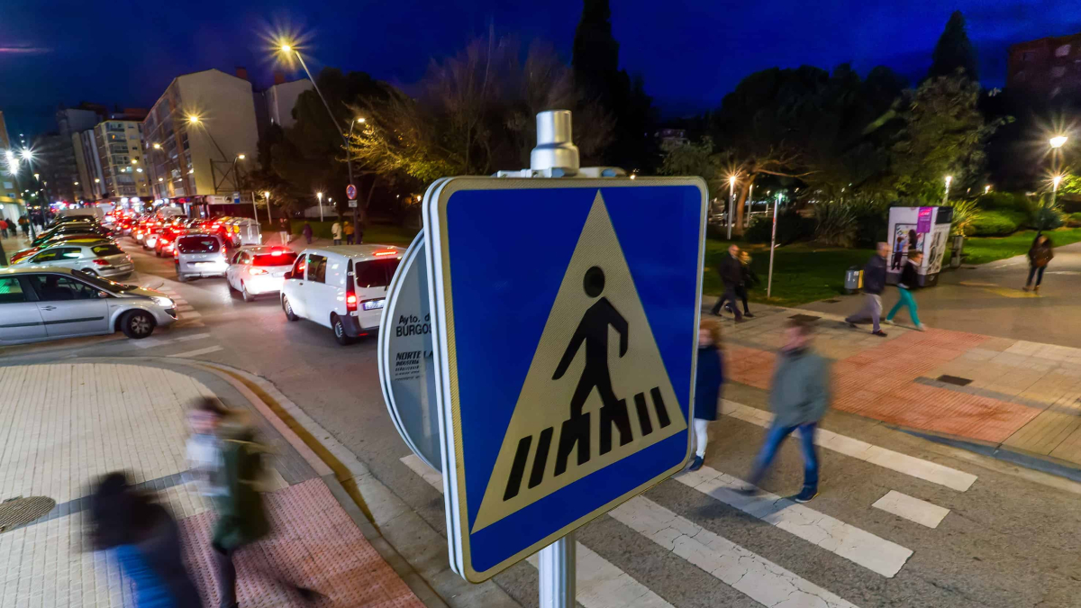 Paso de cebra en Gamonal.