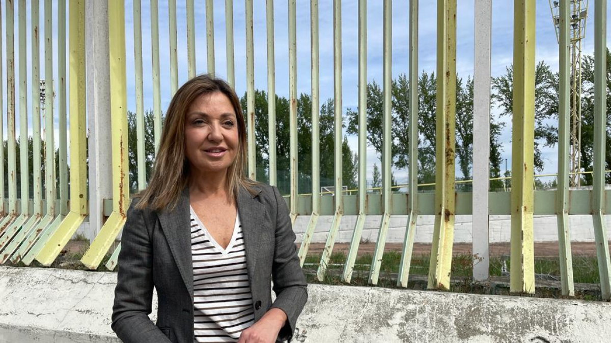 La candidata a la Alcaldía por Decide Burgos, Carolina Blasco.