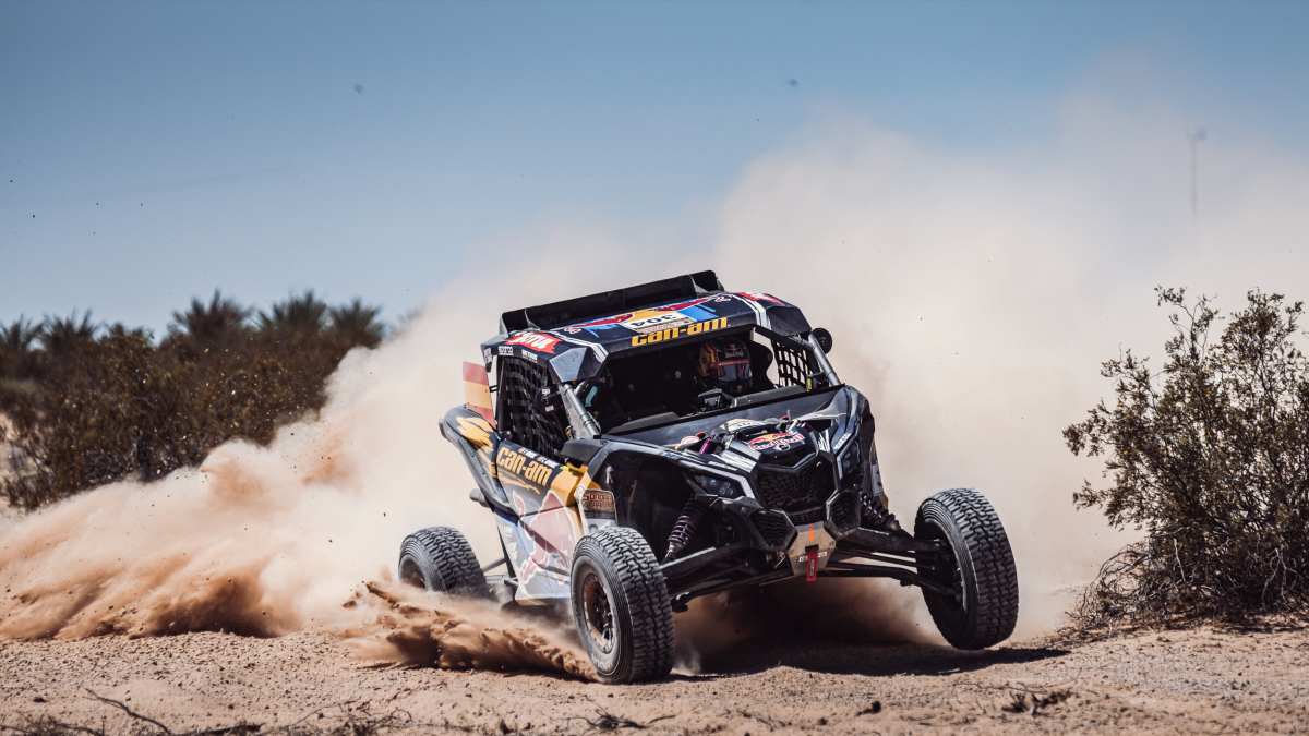 La piloto burgalesa a los mandos de su monoplaza durante el Rally